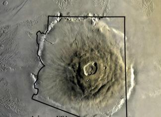 Вулкан Олимп на Марсе - Интересная наука